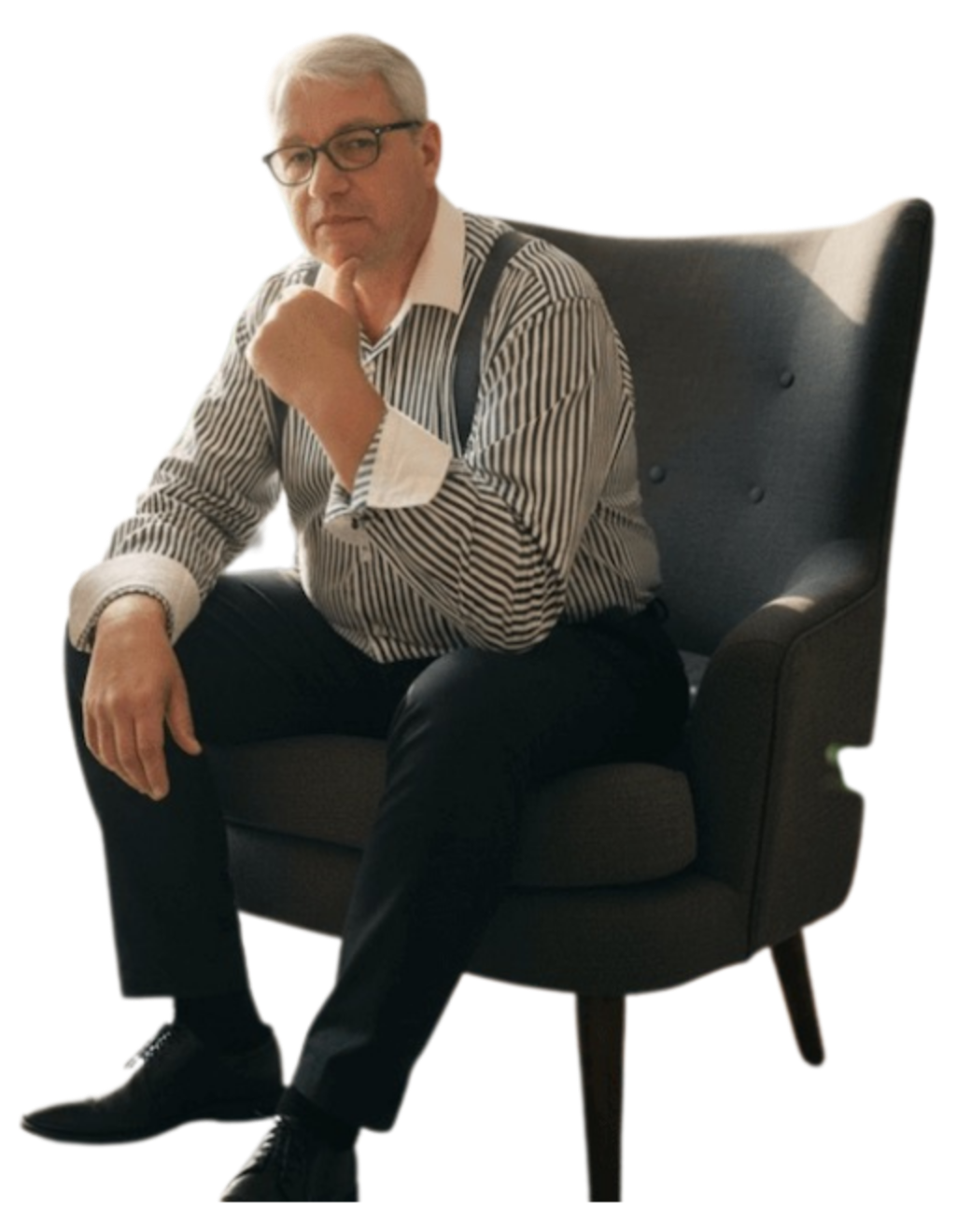 Frank Schuh im Sessel